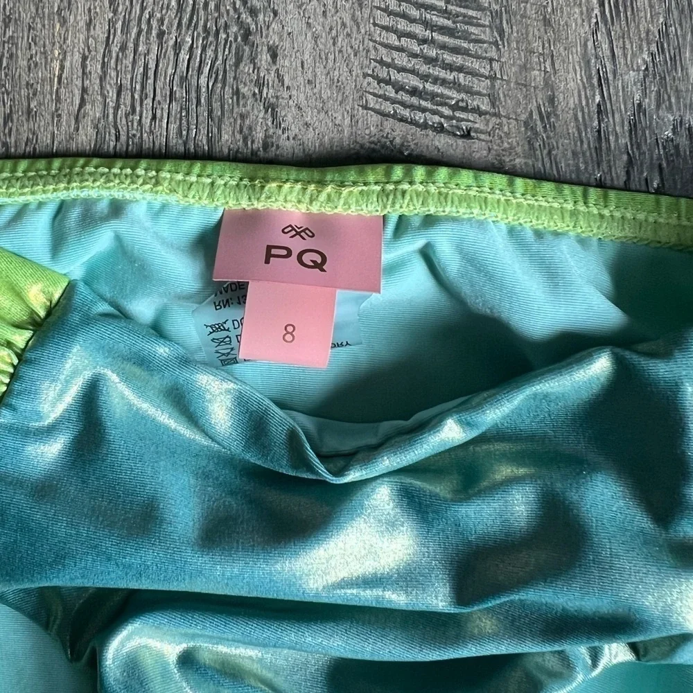 PQ Swim Atlantic Serena Kids Bikini Set - Green and Yellow Sz 8 88$